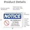 Signmission No Chemicals In Trash Sign With Symbol, 5 in W x Rectangle, Vinyl Decal OS-2PACK-NS-D-35-L-16052 - alternate 2